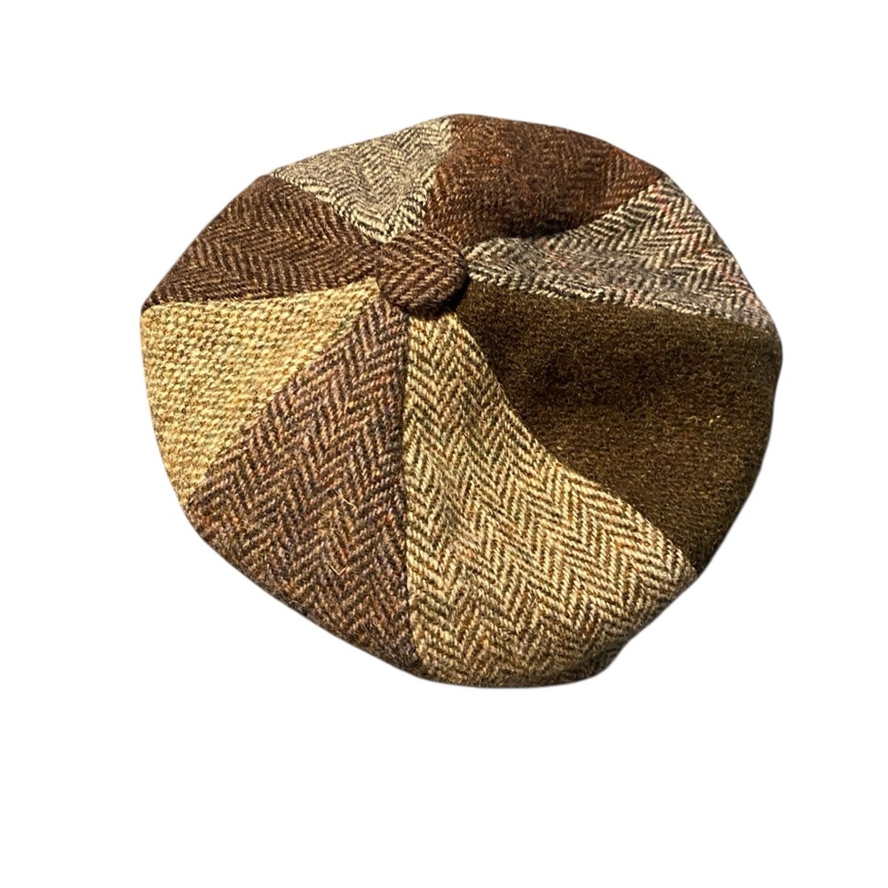 Men's Patchwork Tweed Flat Cap